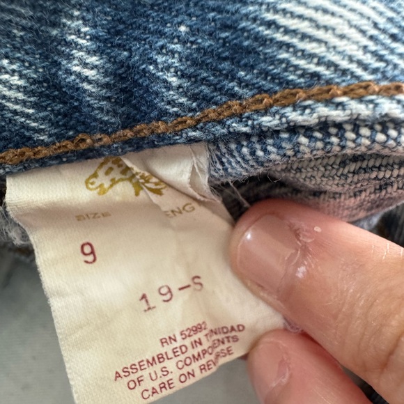 Jordache Vintage 80s Blue Denim Pencil Skirt Knee-Length Casual - Picture 8 of 10